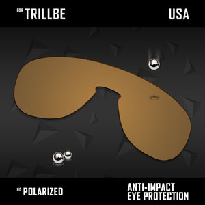 Anti Scratch Polarized Replacement Lenses for-Oakley Trillbe OO9318 Options
