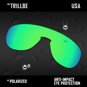 Anti Scratch Polarized Replacement Lenses for-Oakley Trillbe OO9318 Options