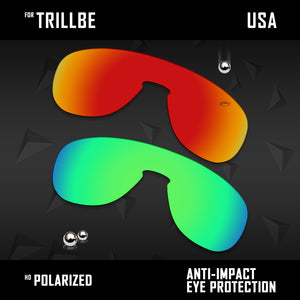 Anti Scratch Polarized Replacement Lenses for-Oakley Trillbe OO9318 Options