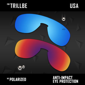 Anti Scratch Polarized Replacement Lenses for-Oakley Trillbe OO9318 Options