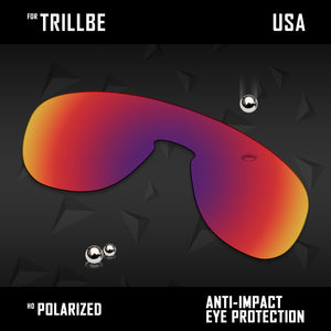 Anti Scratch Polarized Replacement Lenses for-Oakley Trillbe OO9318 Options