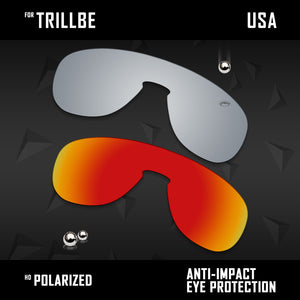 Anti Scratch Polarized Replacement Lenses for-Oakley Trillbe OO9318 Options