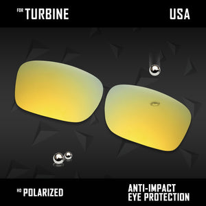 Anti Scratch Polarized Replacement Lenses for-Oakley Turbine OO9380 Options