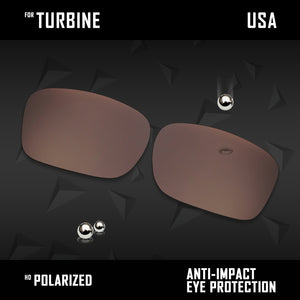 Anti Scratch Polarized Replacement Lenses for-Oakley Turbine OO9380 Options
