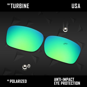 Anti Scratch Polarized Replacement Lenses for-Oakley Turbine OO9380 Options