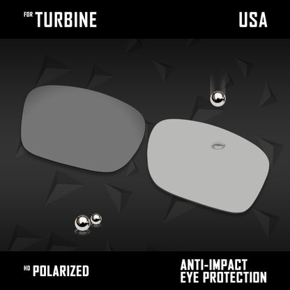 Anti Scratch Polarized Replacement Lenses for-Oakley Turbine OO9380 Options
