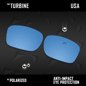 Anti Scratch Polarized Replacement Lenses for-Oakley Turbine OO9380 Options