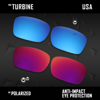 Anti Scratch Polarized Replacement Lenses for-Oakley Turbine OO9380 Options