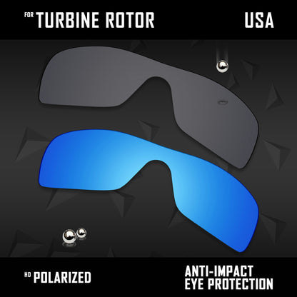 Anti Scratch Polarized Replacement Lenses for-Oakley Turbine Rotor OO9307 Opt