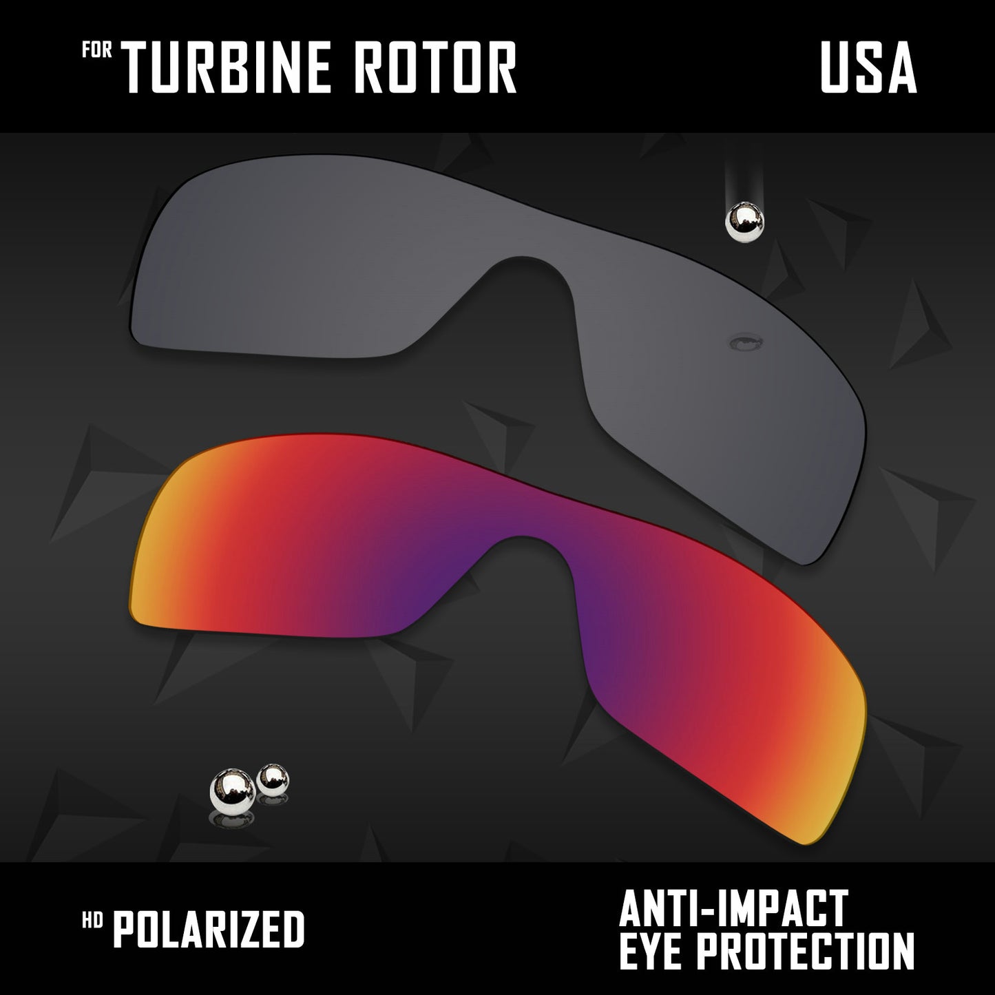 Anti Scratch Polarized Replacement Lenses for-Oakley Turbine Rotor OO9307 Opt