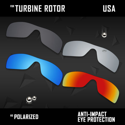 Anti Scratch Polarized Replacement Lenses for-Oakley Turbine Rotor OO9307 Opt