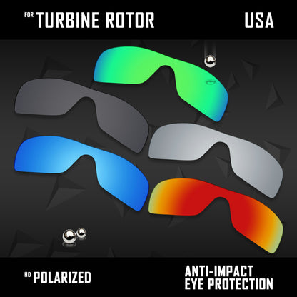 Anti Scratch Polarized Replacement Lenses for-Oakley Turbine Rotor OO9307 Opt