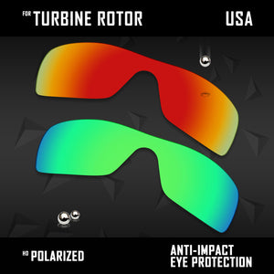 Anti Scratch Polarized Replacement Lenses for-Oakley Turbine Rotor OO9307 Opt