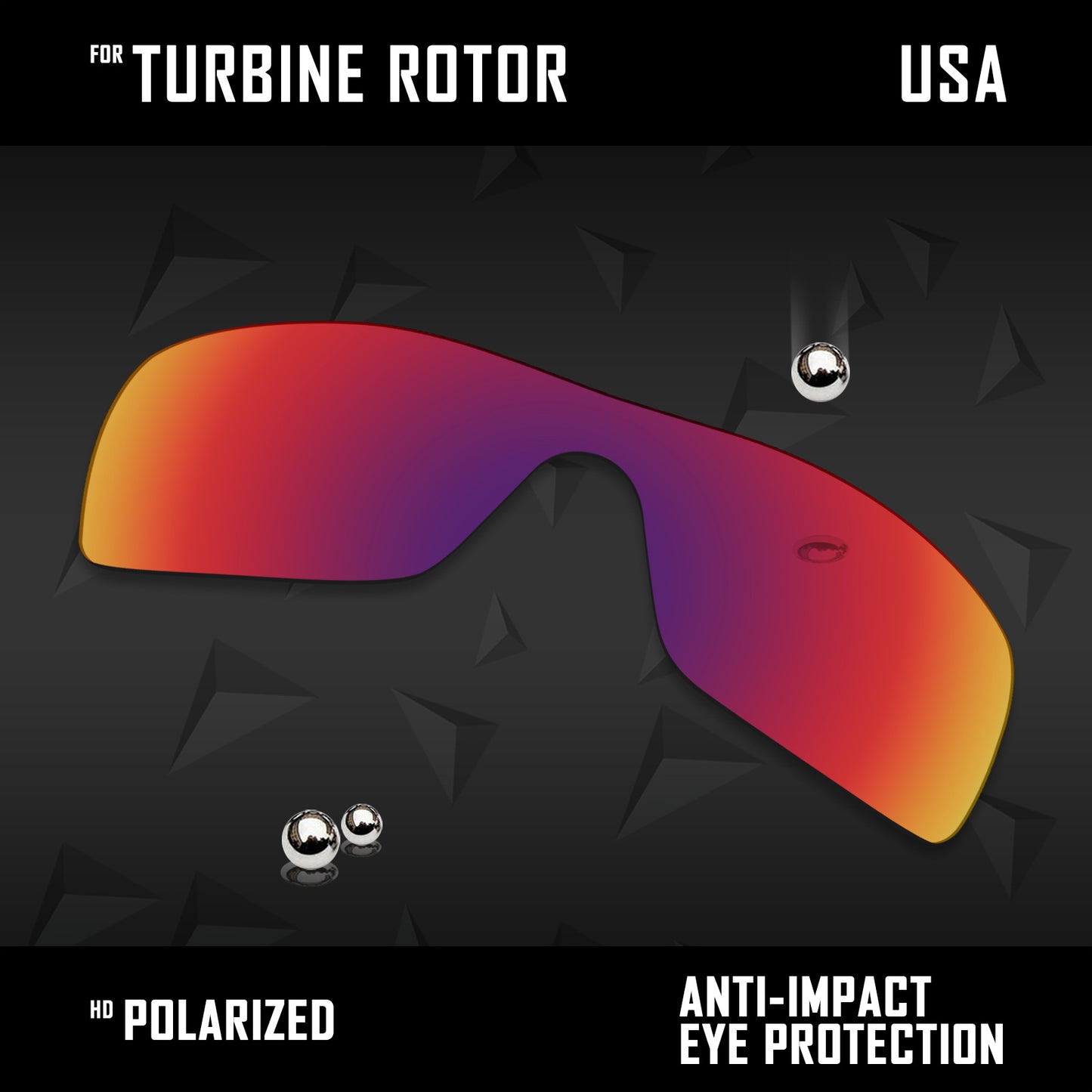 Anti Scratch Polarized Replacement Lenses for-Oakley Turbine Rotor OO9307 Opt