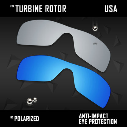 Anti Scratch Polarized Replacement Lenses for-Oakley Turbine Rotor OO9307 Opt
