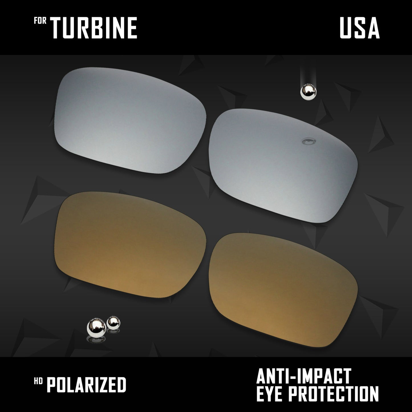 Anti Scratch Polarized Replacement Lenses for-Oakley Turbine OO9380 Options