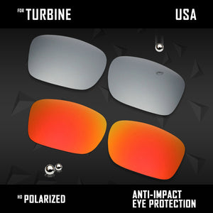 Anti Scratch Polarized Replacement Lenses for-Oakley Turbine OO9380 Options