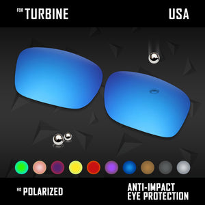 Anti Scratch Polarized Replacement Lenses for-Oakley Turbine OO9380 Options