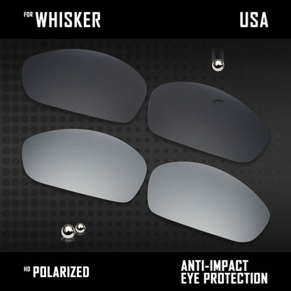 Anti Scratch Polarized Replacement Lenses for-Oakley Whisker Options