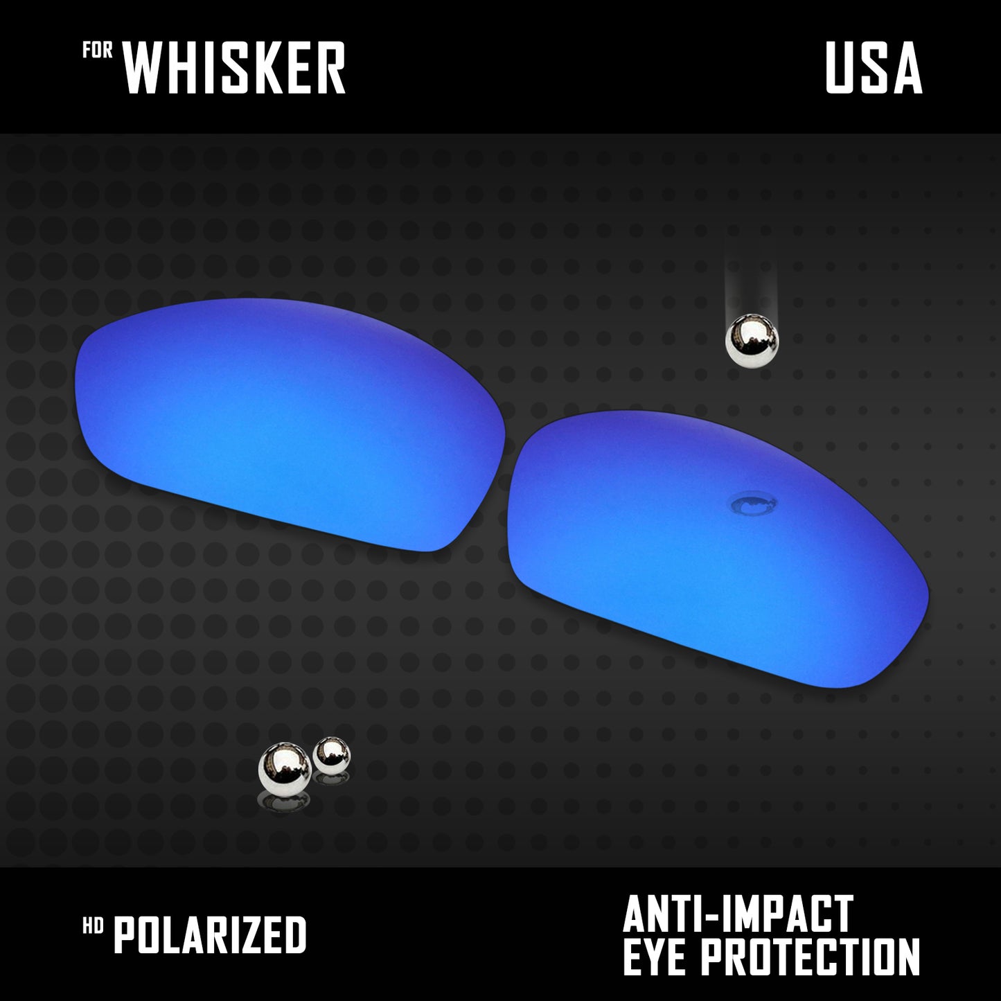 Anti Scratch Polarized Replacement Lenses for-Oakley Whisker Options