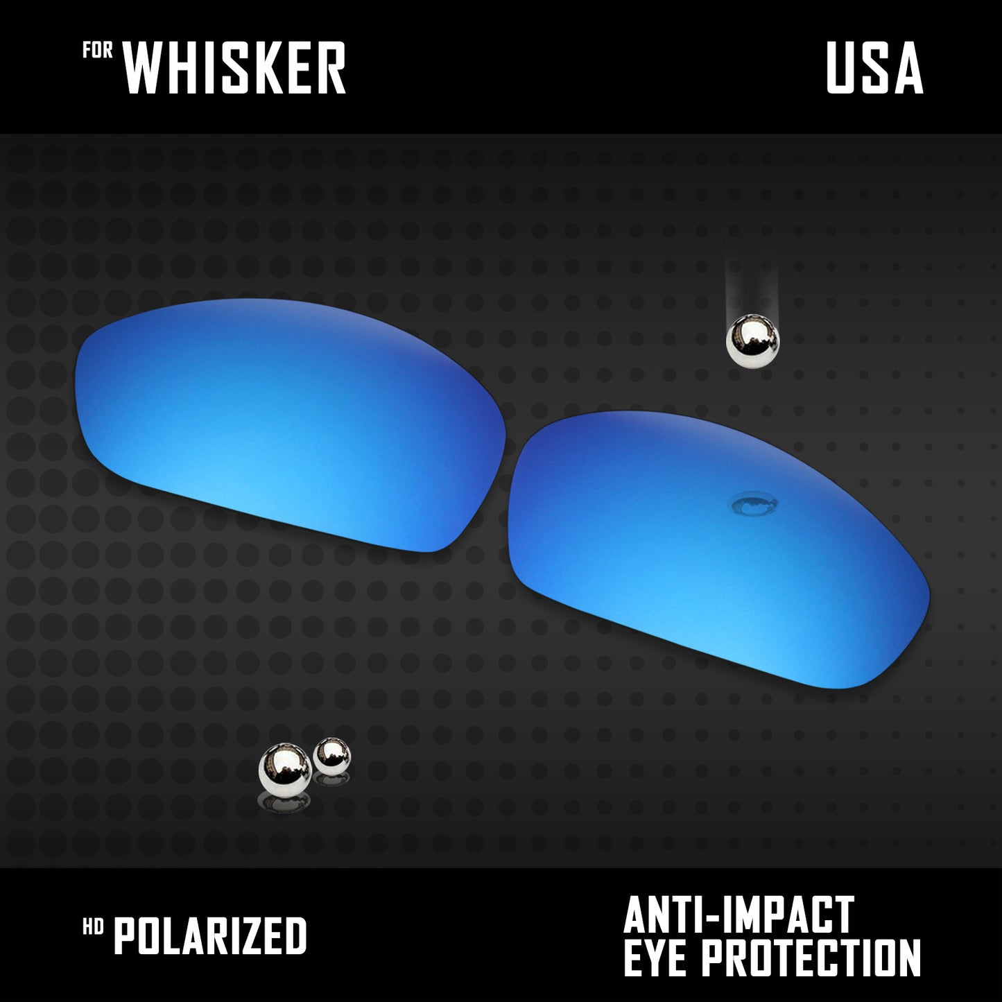 Anti Scratch Polarized Replacement Lenses for-Oakley Whisker Options