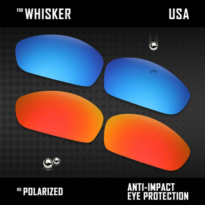 Anti Scratch Polarized Replacement Lenses for-Oakley Whisker Options