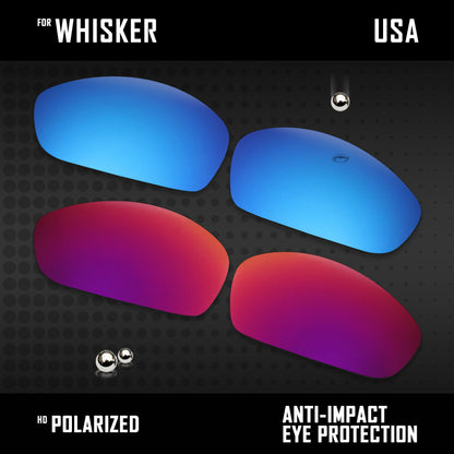 Anti Scratch Polarized Replacement Lenses for-Oakley Whisker Options