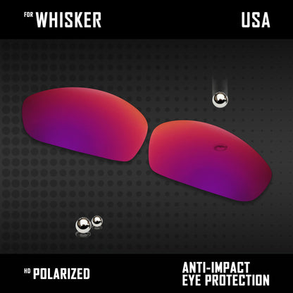 Anti Scratch Polarized Replacement Lenses for-Oakley Whisker Options