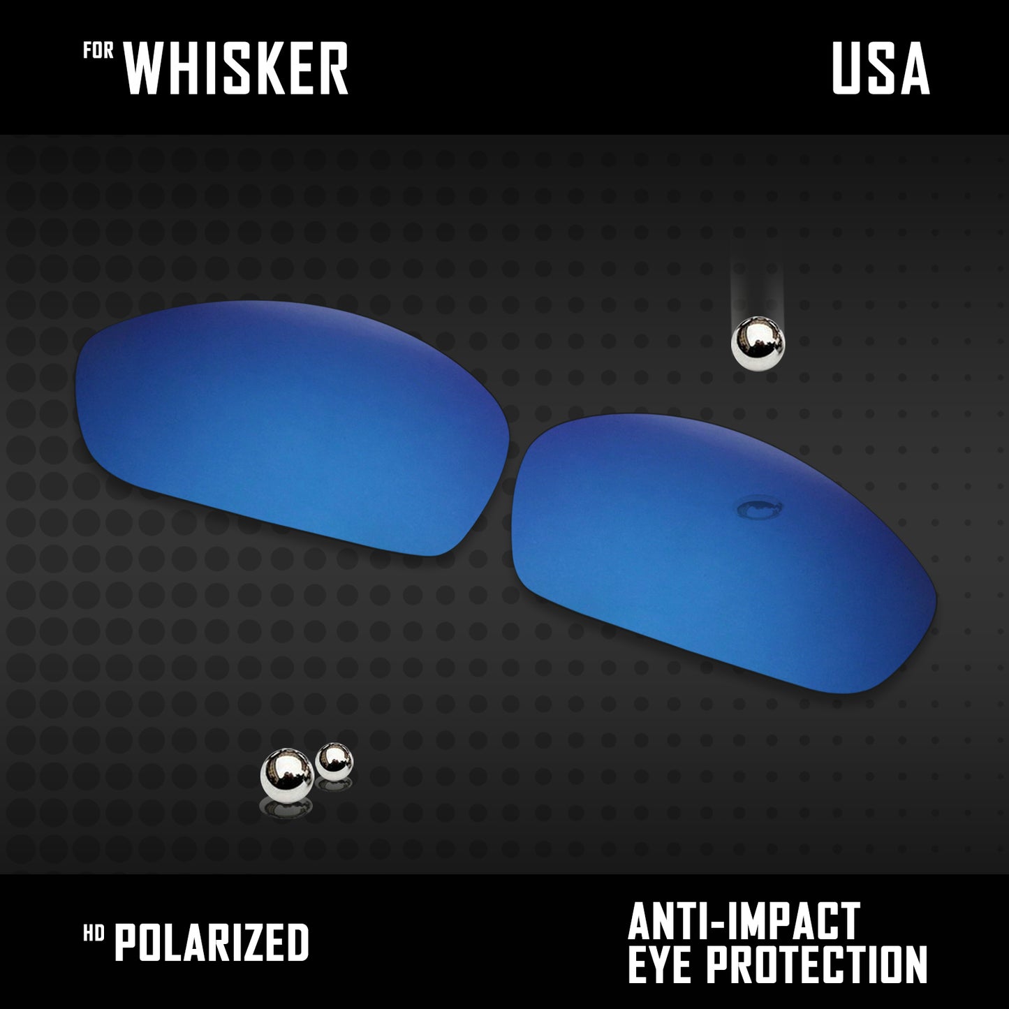 Anti Scratch Polarized Replacement Lenses for-Oakley Whisker Options