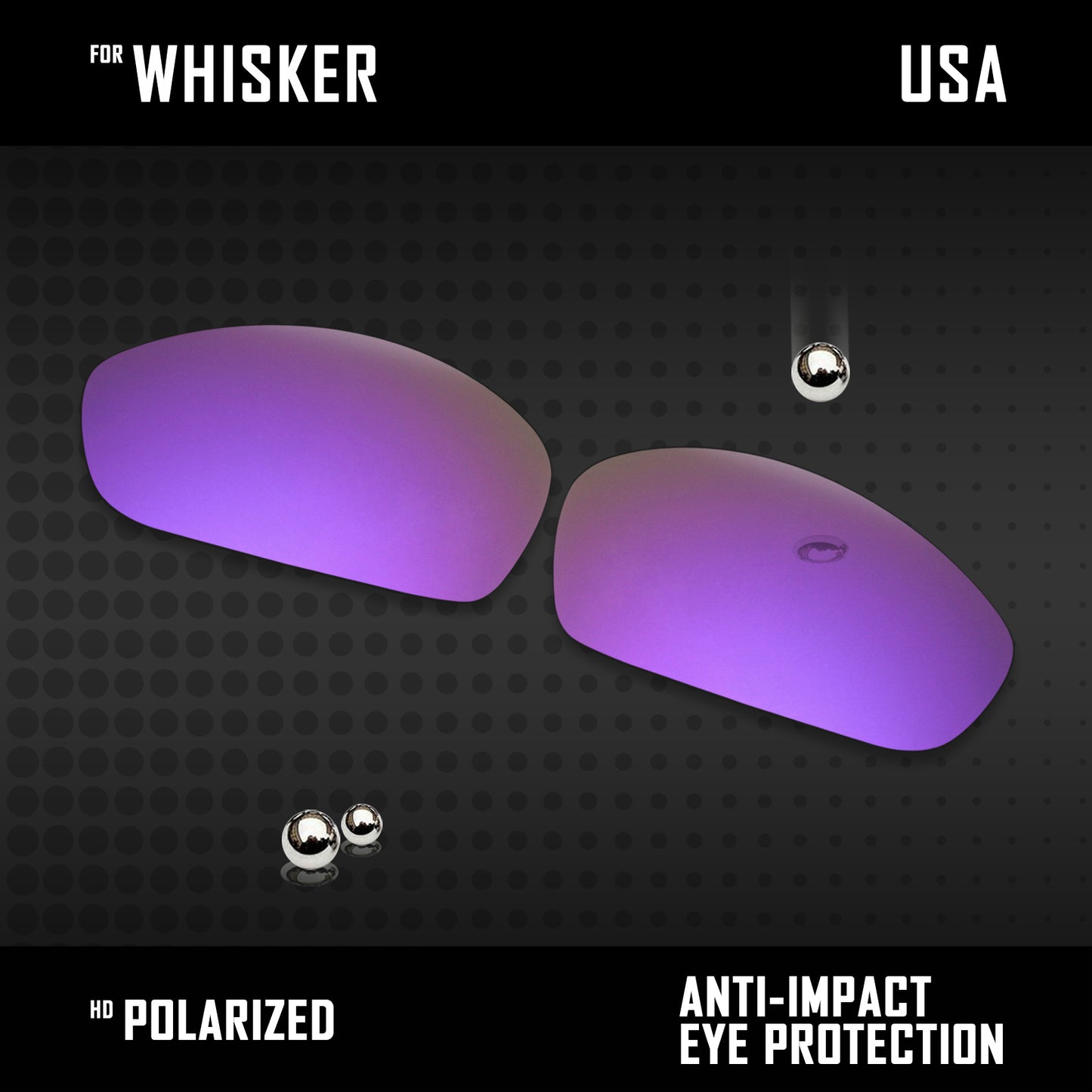 Anti Scratch Polarized Replacement Lenses for-Oakley Whisker Options
