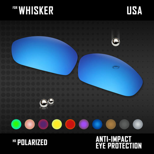 Anti Scratch Polarized Replacement Lenses for-Oakley Whisker Options