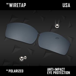 Anti Scratch Polarized Replacement Lenses for-Oakley WireTap Options