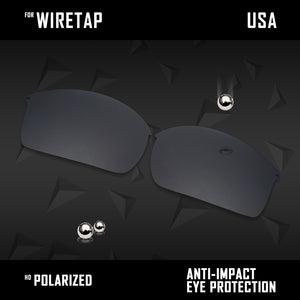 Anti Scratch Polarized Replacement Lenses for-Oakley WireTap Options