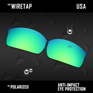 Anti Scratch Polarized Replacement Lenses for-Oakley WireTap Options