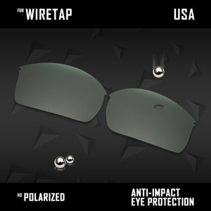 Anti Scratch Polarized Replacement Lenses for-Oakley WireTap Options