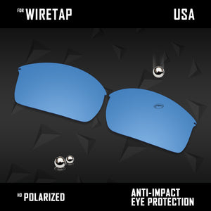 Anti Scratch Polarized Replacement Lenses for-Oakley WireTap Options