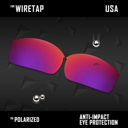 Anti Scratch Polarized Replacement Lenses for-Oakley WireTap Options