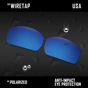 Anti Scratch Polarized Replacement Lenses for-Oakley WireTap Options