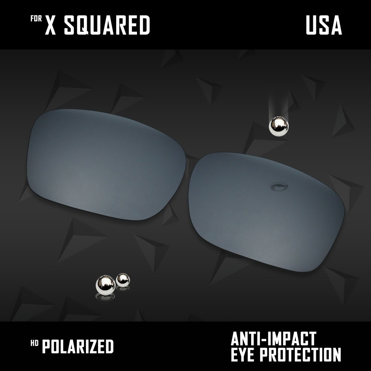 Anti Scratch Polarized Replacement Lenses for-Oakley X Squared OO6011 Options