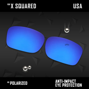 Anti Scratch Polarized Replacement Lenses for-Oakley X Squared OO6011 Options