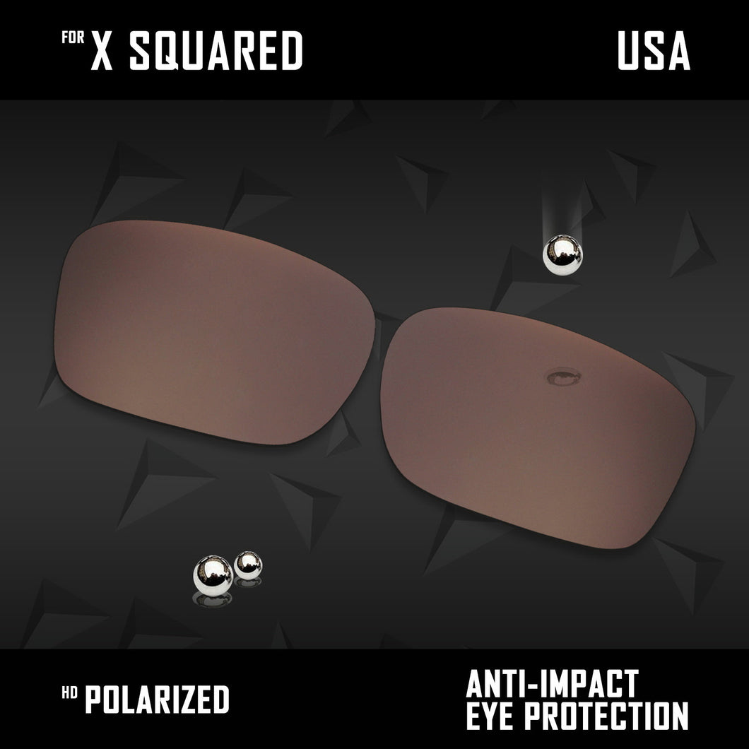 Anti Scratch Polarized Replacement Lenses for-Oakley X Squared OO6011 Options