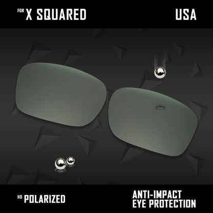 Anti Scratch Polarized Replacement Lenses for-Oakley X Squared OO6011 Options