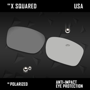 Anti Scratch Polarized Replacement Lenses for-Oakley X Squared OO6011 Options