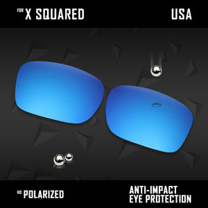 Anti Scratch Polarized Replacement Lenses for-Oakley X Squared OO6011 Options