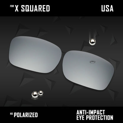 Anti Scratch Polarized Replacement Lenses for-Oakley X Squared OO6011 Options